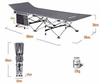 Кровать King Camp Folding bed - Кемпинговая мебель - Раскладные кровати - Магазин для туриста sport-turist.ru